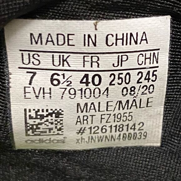 Adidas Ozweego Lace Up Black Sneakers Size 7 - Picture 9 of 9